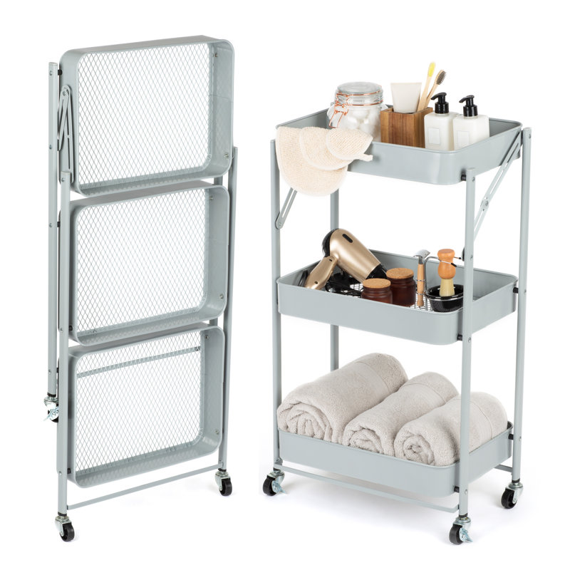 Metal Bar Cart, Grey