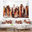 Tapisserie d'horizon de brown city Cityscape-28484533