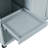 Foldable Kitchen Storage Island, Grey Blue. Two Doors + One Drawer Slide-out Shelf. Spacious Space Blue Cart With Counter And-1852508989