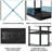 3-Tier Mini Fridge Stand with Power Outlet and Storage and Organizer Microwave Oven Shelf Bakers Rack-1874591371