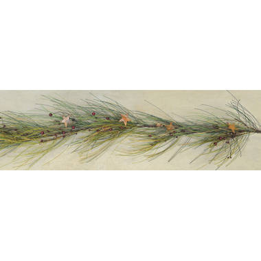Long Needle Pine Garland With Pinecones