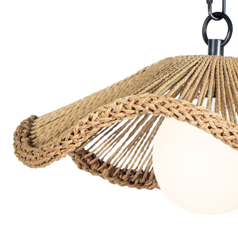 Provence Cafe Pendant, 7.5" H x 15.25" W x 15.25" D