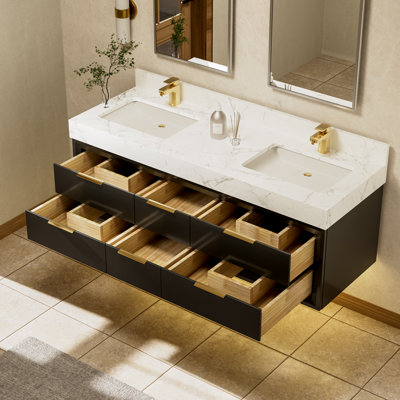 Ensemble de meuble-lavabo simple 48 po avec plateau Mayatte Grado