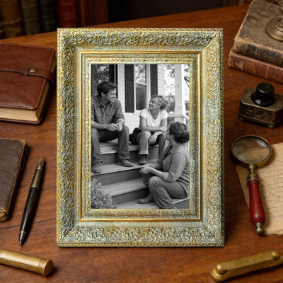 Cadre photo sophistiqué doré antique 1PC pour photos 11 po x 14 po