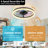 18.8" RGB Flush Mount Ceiling Fan With Lights, Ceiling Fan Lights With Faceted Shade,Remote Control, 6 Speeds, Dimmable LED for Bedroom & Living Spaces-158235895