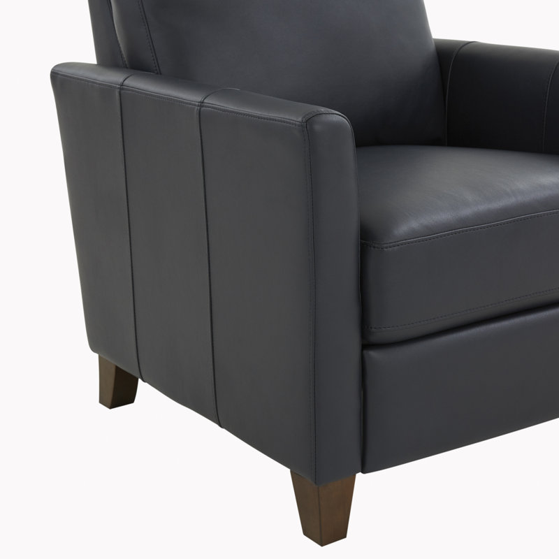 Fauteuil inclinable moderne en similicuir Pablo, Bleu
