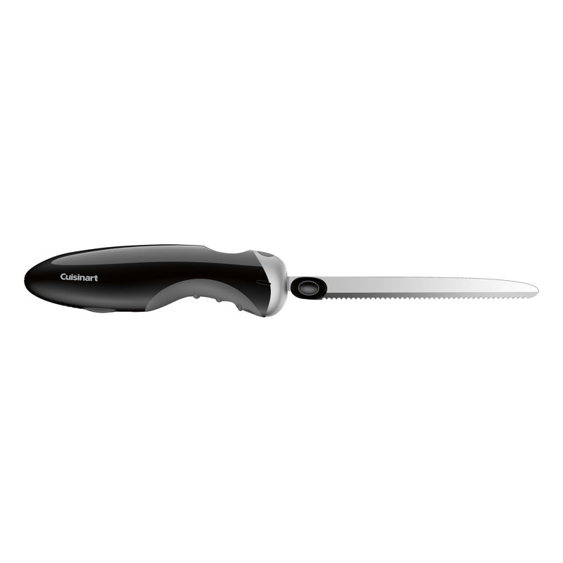 Couteau à filets électrique Cuisinart avec lame dentelée et poignée ergonomique antidérapante