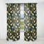 Motif botanique vert forêt II - Rideau floral - Velours obscurcissant - 1 panneau-107575221