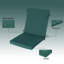 Coussins de chaise d'extérieur 18 po x 36 po x 3,15 po (ensemble de 2), coussin de patio en mousse viscoélastique avec bord en cascade-606117891-607721936