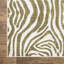 Tapis en polypropylène à imprimé animal Haidon - vert / gris-863617700