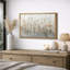 Œuvre abstraite botanique neutre avec formes florales douces, images de salon, impression sur toile encadrée-999791396-999791400
