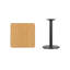 Plateau de table stratifié carré Jack avec base à hauteur de table-1984142531-1984142537