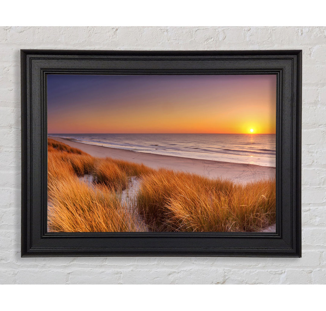 Gerahmtes Poster Sand Dune Sunset