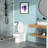 Modern Ceramic Toilet - Comfortable Seat, Advanced Flushing System One Piece Skirted Design For Easy Cleaning, Quiet