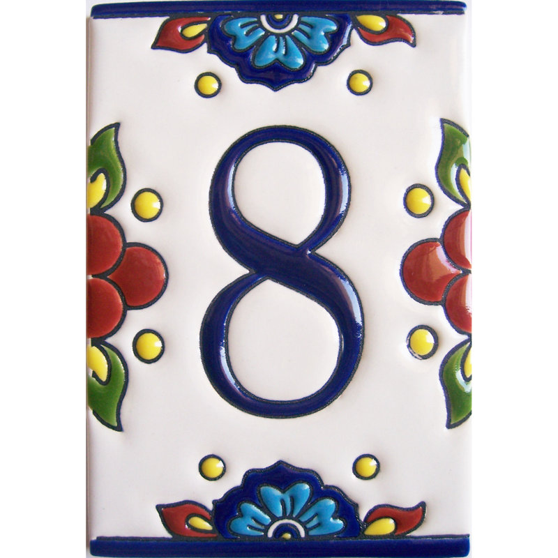 Carreau TalaMex mexicain Talavera Mission numéro huit