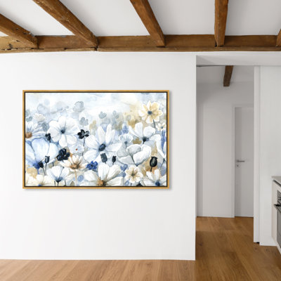 " Floral And Botanical Fields Of Blue, Cabin / Lodge Blue " by Oliver Gal