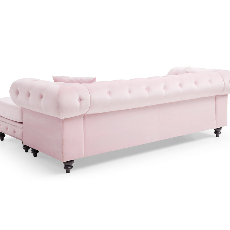 Velours 36,97 po, Velours rose