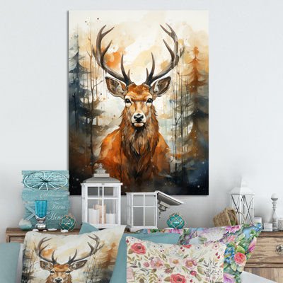 Deer Wonderers V - Décoration murale animaux en métal