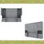 Grand lit escamotable mural avec placard, tiroirs et tablettes-104081231