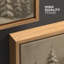 «Snowy Evergreen Forest Mountain Slope», reproduction d'art sur toile encadrée dans la chambre principale-1112286979-1112286976