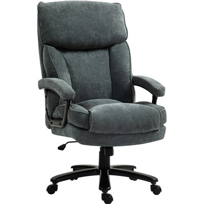 Heavy Duty High Back Office Chair, Up To 450 Lbs., With Swivel Function, Gray For People Big And Tall Lbs. Load Capacity,