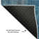 Tapis bleu lavable de qualité supérieure 5 pi x 7 pi 6 po Cerrito AMF552