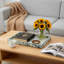 Teal Natural Marble Tray For Bathroom Kitchen Vanity Storage