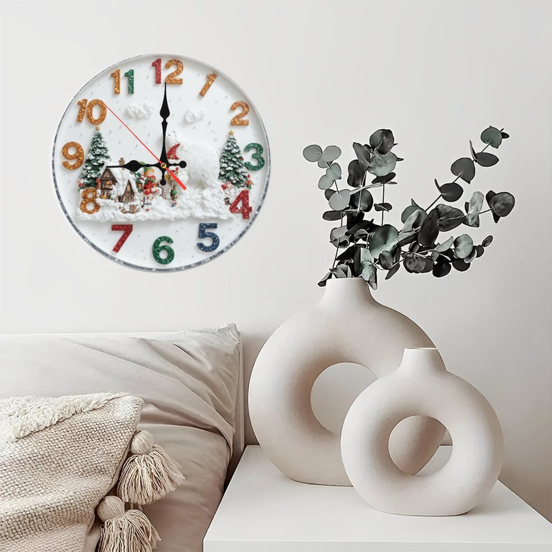 Joyeux Noël, horloge, renne