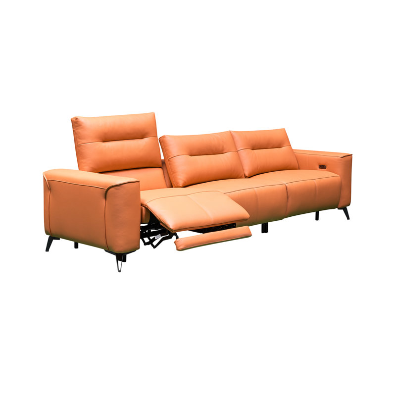 Canapé inclinable électrique en cuir italien Luxe