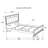 Talia White And Grey Upholstered Queen Panel Bed-1776582346