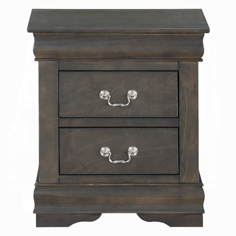 Louis Philippe Nightstand, Gray