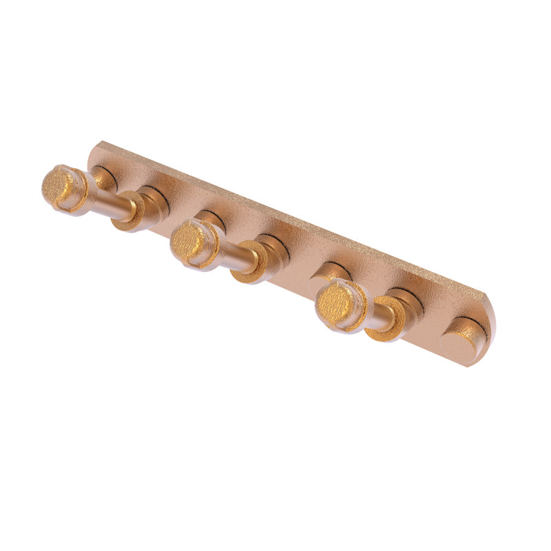 Bayer 3 Position Wall Mounted Hook Rack, Brushed Bronze