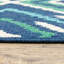 Tapis bleu marine intérieur / extérieur Jacobo Southwestern-23970631
