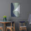 Ivy Bronx «Blue Green Abstract 3» par Danhui Nai, art mural en métal-1389050487