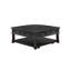Table basse avec rangement Riel, plateau relevable de 38 pouces, noir anthracite Riel