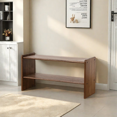 31.5in Solid Wood Shoe Storage Bench