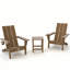 Ensemble de chaises pliantes pour 2 personnes Adirondack avec table d'appoint-1485759505
