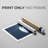 Cyanotype Leaf II -Canvas Print Only - NOT FRAMED-1311856398