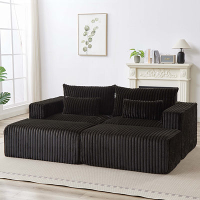 87" Oversized Sectional Lounge Chaise,No Assembly Required