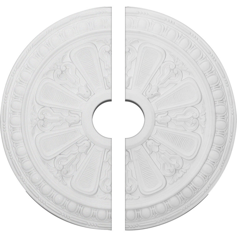 Médaillon de plafond Endurathane Bristol, DE 23 1/2 po x P 3 7/8 po x P 1 po (convient aux auvents jusqu'à 3 7/8 po), apprêté en usine