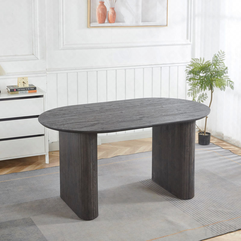 Extensible Table, Dining Table, Office Table, Coffee Table - MDF, Black