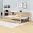 Full Size Velvet Upholstered Daybed with Built-In Twin Trundle, Desk, Shelves, Outlets and USB Ports-773940351