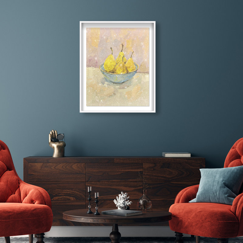 Guava Sunshine Bounty Shadowbox Food & Beverages Print by Oliver Gal, Black Frame, 16 x 20, 37.5"H x 31.5"W, White Frame
