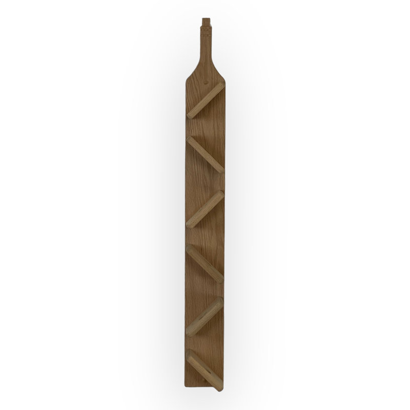 Support à vin en bois massif 6 bouteilles Fai