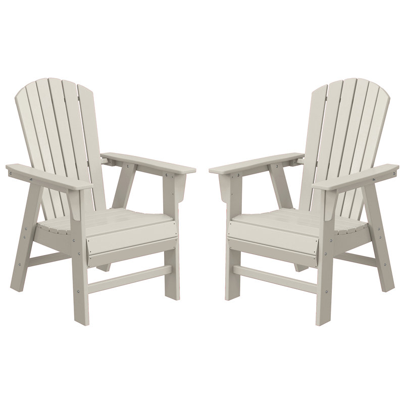 Ensemble de 2 chaises Adirondack Seashell, Beige