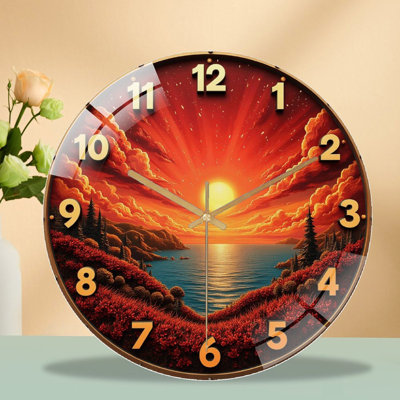 Horloge murale Sunset Ocean View