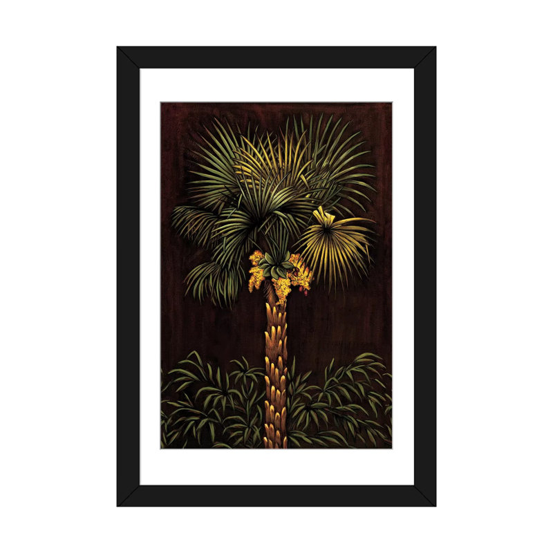 «Tropical Paradise I» par Samuel Blanco, impression sur toile tendue, H 32 po x l 24 po x P 1 po, Papier d'art encadré noir