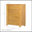 Commode 5 tiroirs 35,4 x 17,3 x 44 po