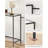Huxley 39.4'' Glass Top Console Table-1792129366-1792129360
