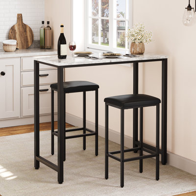 Ottino PU Upholstered Bar Stools (Set of 2)